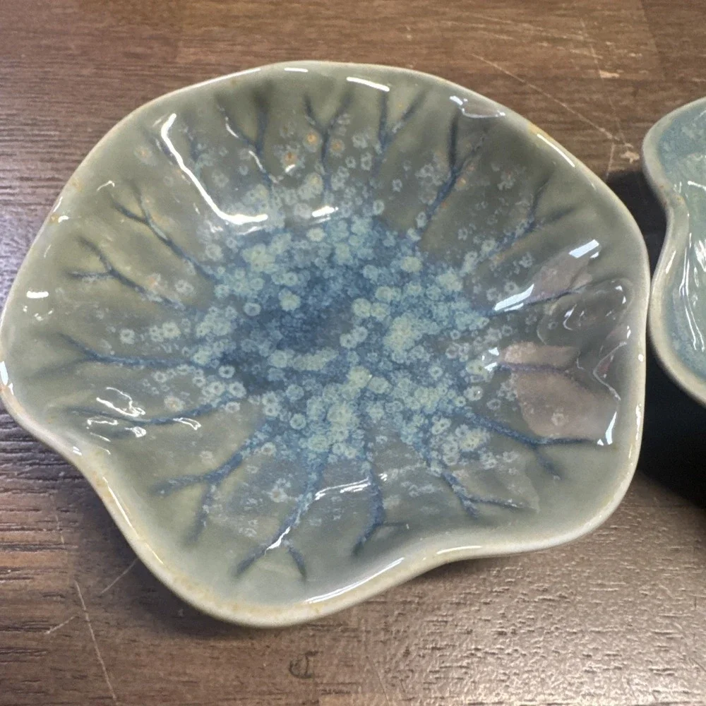 Ceramic Ring Dish, Jewelry Dish Holder, Small Trinket Tray Plate Set Of 2
